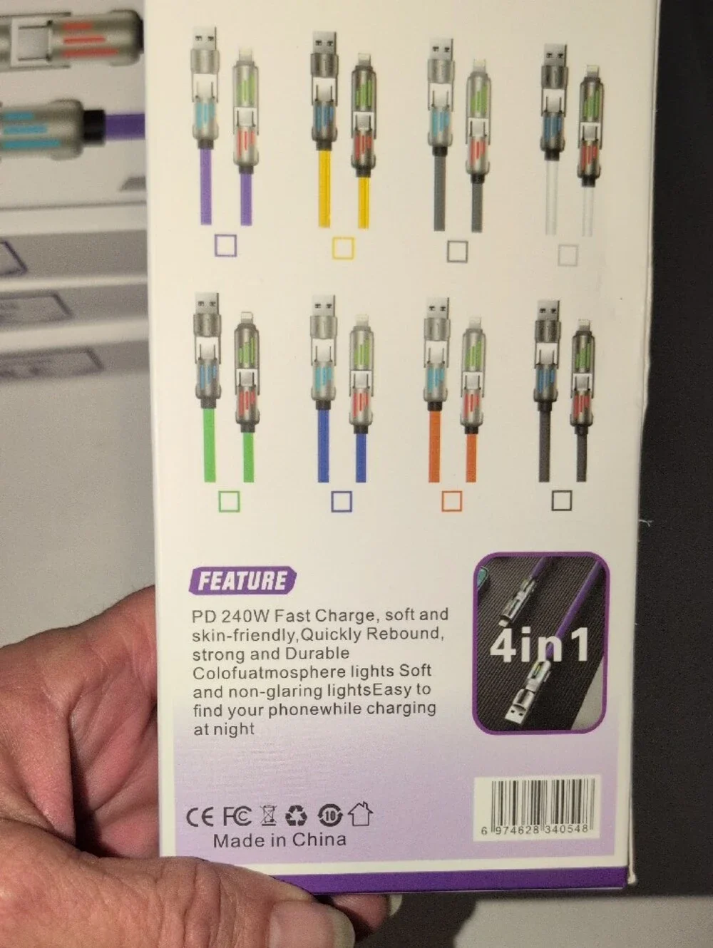 Fast Charging White USB Cable - USB- A - For iPhones